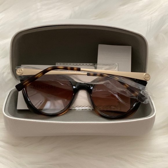 MICHAEL KORS Dark Tortoise Cape Cod Cat-Eye Sunglasses - Picture 7 of 11